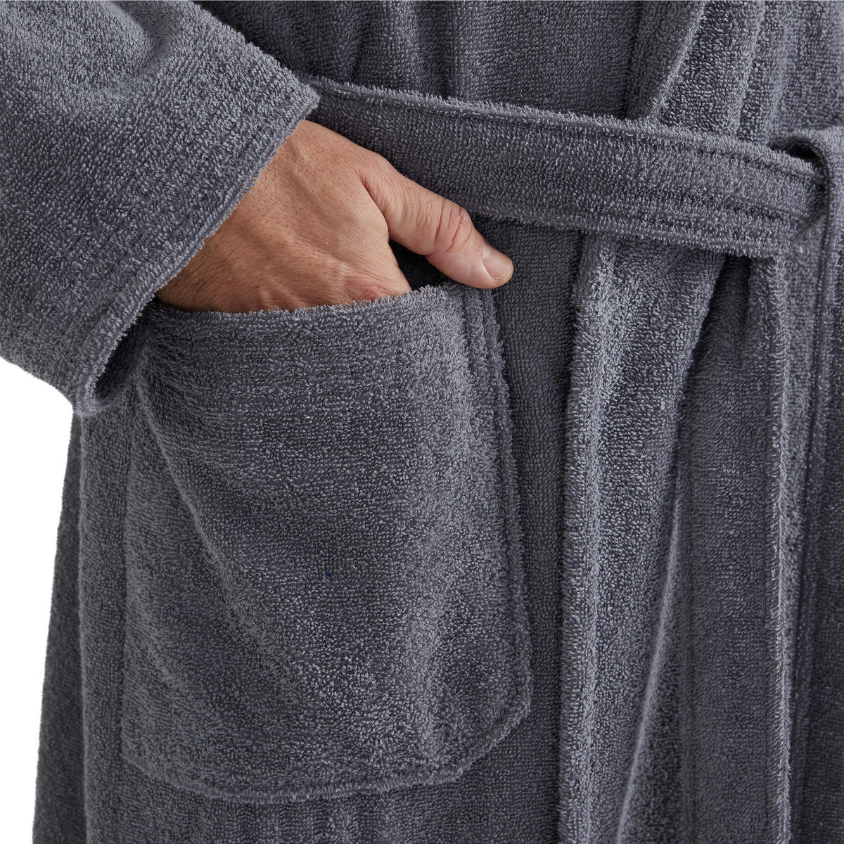 BADEMANTEL XXL Unisex  - Grau, Basics, Textil (XXLnull) - Moeve