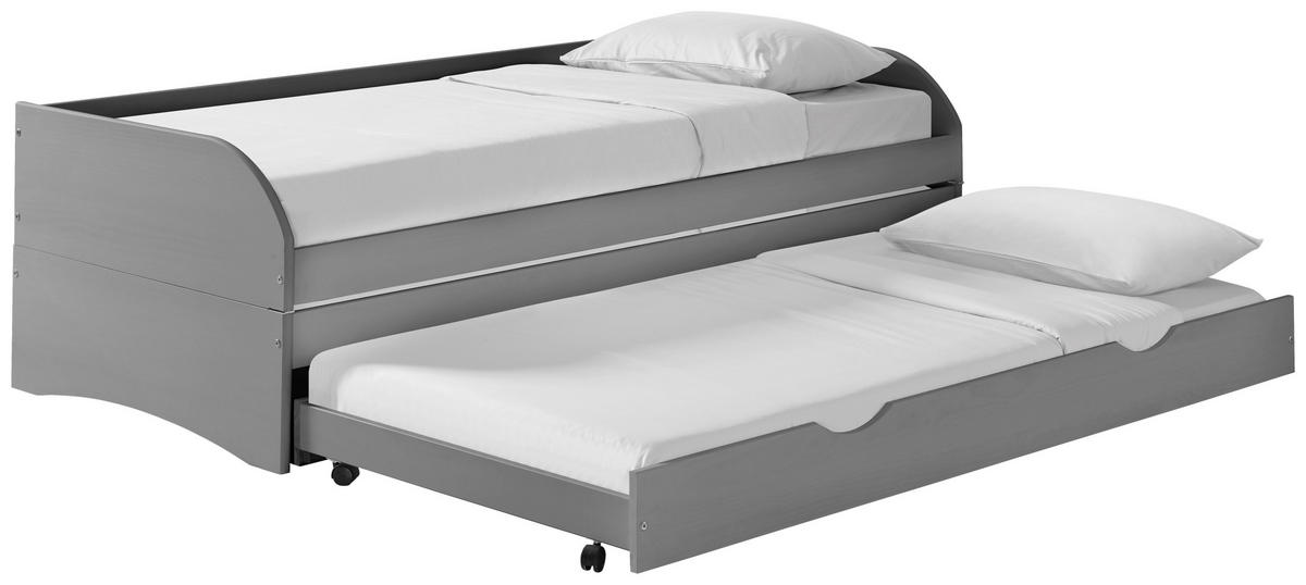 AUSZIEHBETT 90/200 cm  in Grau  - Naturfarben/Grau, Basics, Holz/Kunststoff (90/200cm) - MID.YOU