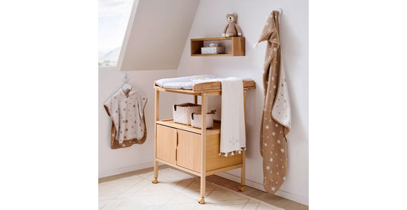 WICKELKOMMODE - Naturfarben, Basics, Holz (68/70/90cm) - My Baby Lou