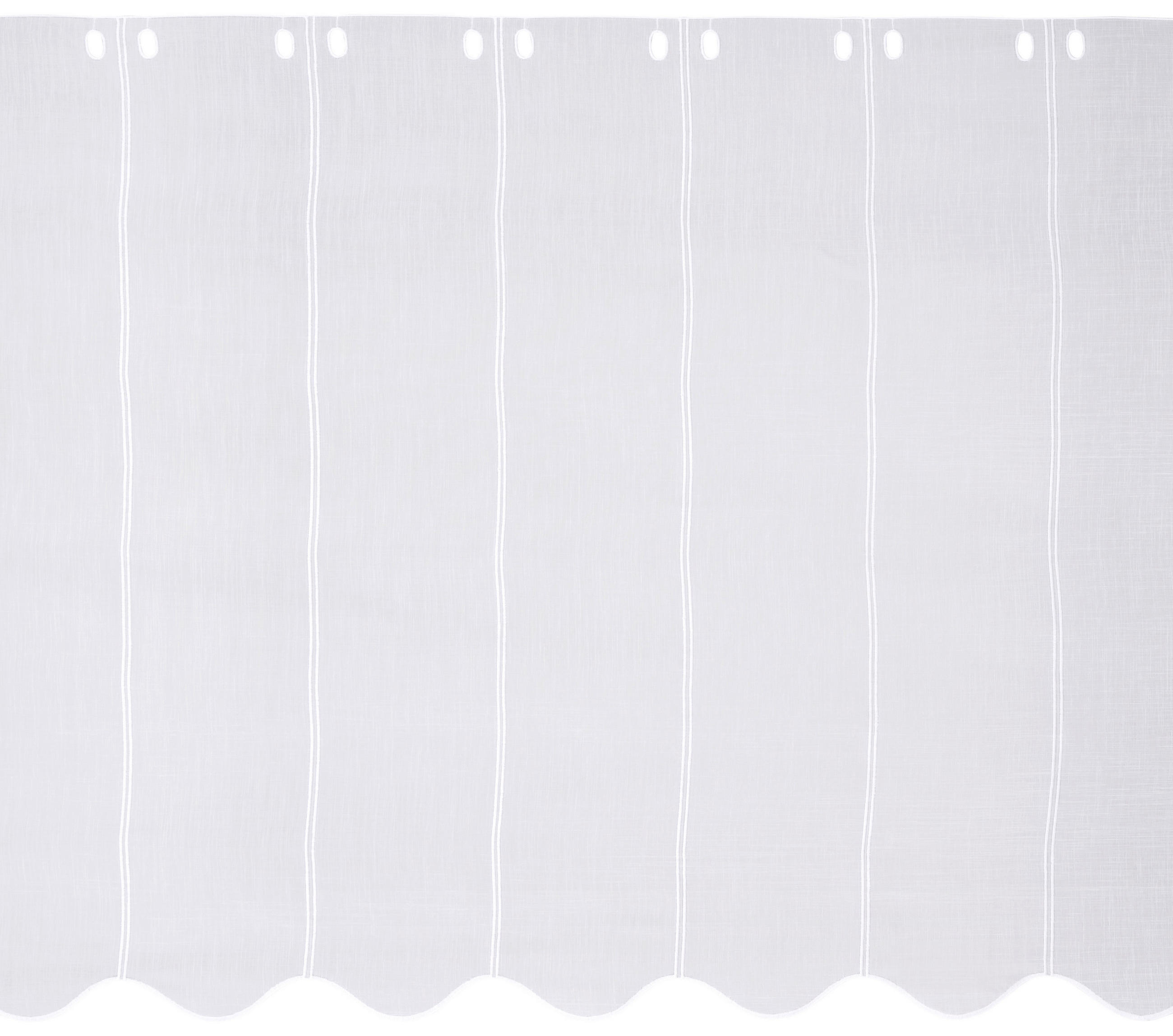 ZÁCLONA, priehľadné, 45 cm - biela, Konventionell, textil (45cm) - Esposa