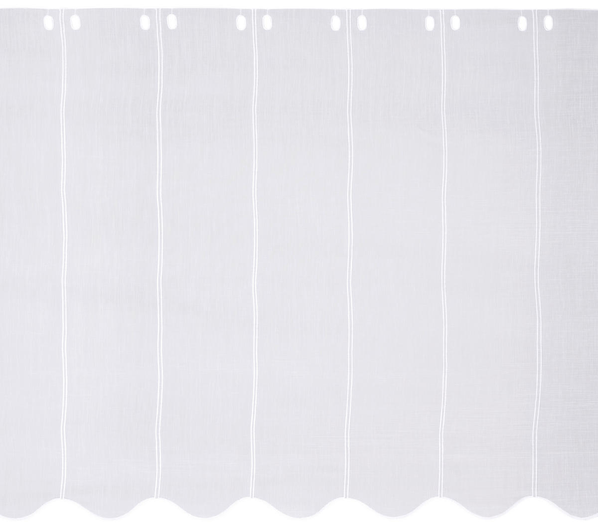 ZÁCLONA, priehľadné, 45 cm - biela, Konventionell, textil (45cm) - Esposa