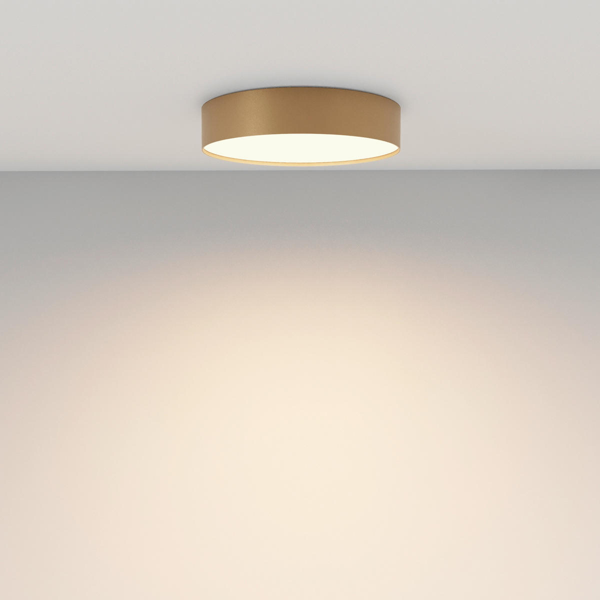 DECKENLEUCHTE Ceiling 30/6 cm  - Goldfarben, Design, Metall (30/6cm) - MAYTONI