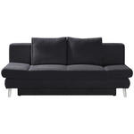 SCHLAFSOFA  in Cord Dunkelgrau  - Chromfarben/Dunkelgrau, Design, Textil/Metall (200/85/90cm) - Xora