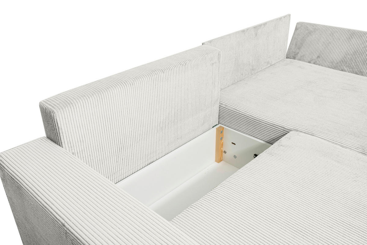 ROHOVÁ SEDAČKA, textil, prírodná farba - čierna/prírodná farba, Konventionell, textil/plast (245/153cm) - Carryhome