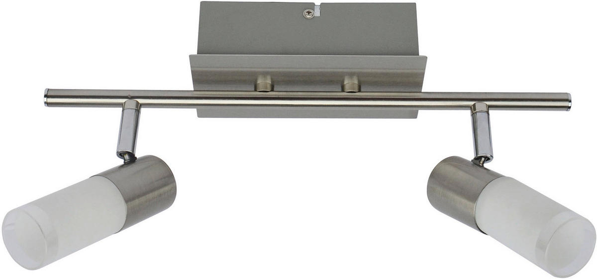 LED-STRAHLER 36/15/8 cm   - Chromfarben, Design, Glas/Metall (36/15/8cm) - Novel