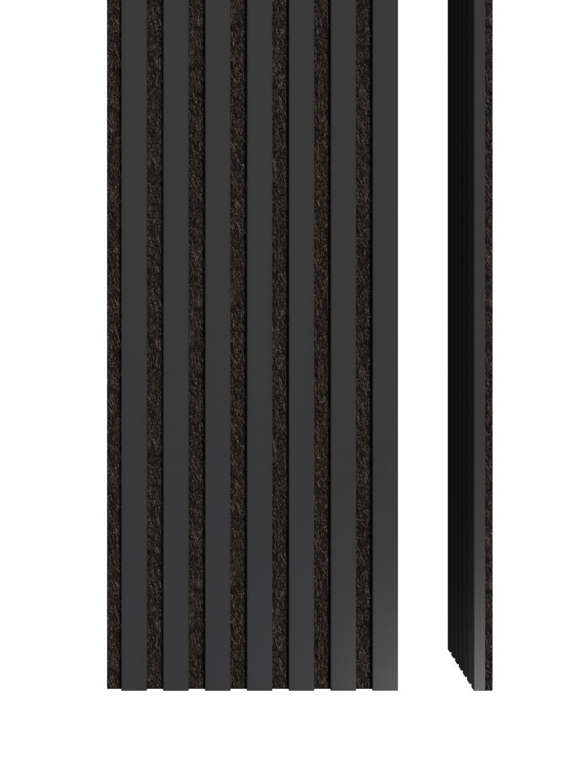 AKUSTIČNI MDF PANEL GRAFIT  GRAFIT   30/260 cm       temno siva  - temno siva, Basics, leseni material (30/260cm)