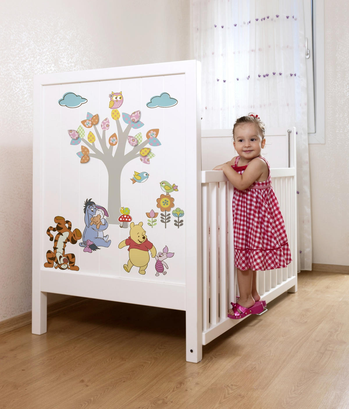 DEKOSTICKER Winnie Pooh Nature Lovers  - Klar/Multicolor, LIFESTYLE, Kunststoff (50/70cm) - Komar