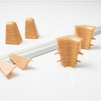 SOCKELLEISTENENDSTÜCK Eichefarben  - Eichefarben, Basics, Kunststoff (-/2.01/3.96cm) - Homeware