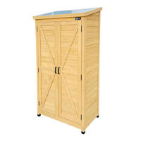 SKRIŇA NA NÁRADIE 52/85/174 cm   - hnedá, Basics, drevo (52/85/174cm) - Ambia Garden