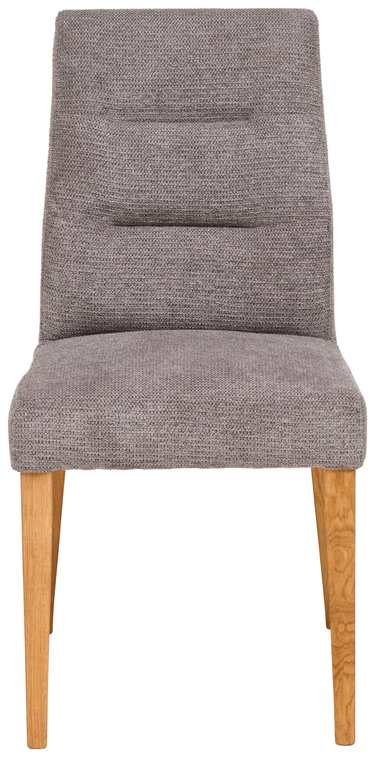 STUHL in Holz, Textil Grau, Eichefarben  - Eichefarben/Grau, KONVENTIONELL, Holz/Textil (45/91/63cm) - Carryhome