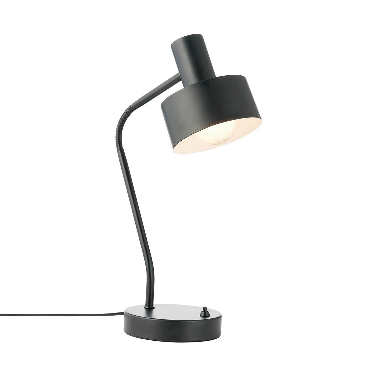 TISCHLEUCHTE Matis 46/14/24 cm  - Schwarz, Design, Metall (46/14/24cm) - Nordlux