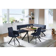 ECKBANK 190/150 cm  in Schwarz, Dunkelblau  - Schwarz/Dunkelblau, MODERN, Textil/Metall (190/150cm) - Cantus