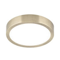 LED-DECKENLEUCHTE Prism 14/2,4 cm   - Bronzefarben, Basics, Glas/Metall (14/2,4cm)