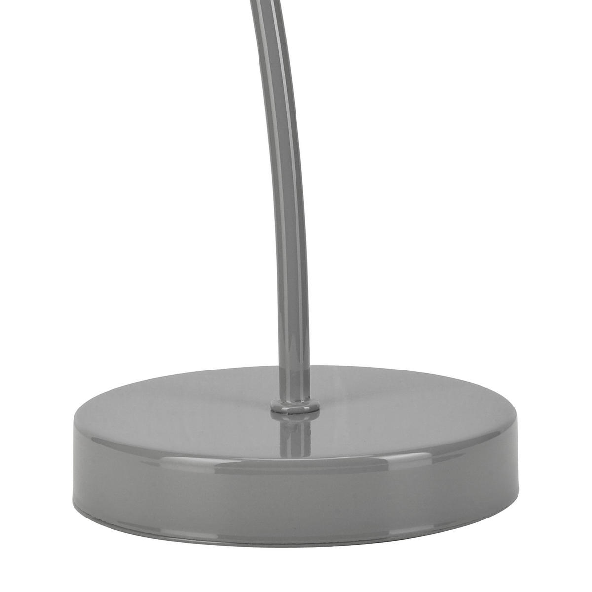 SCHREIBTISCHLEUCHTE CAMILLA 32/19 cm   - Weiß Hochglanz/Hellgrau, KONVENTIONELL (32/19cm)
