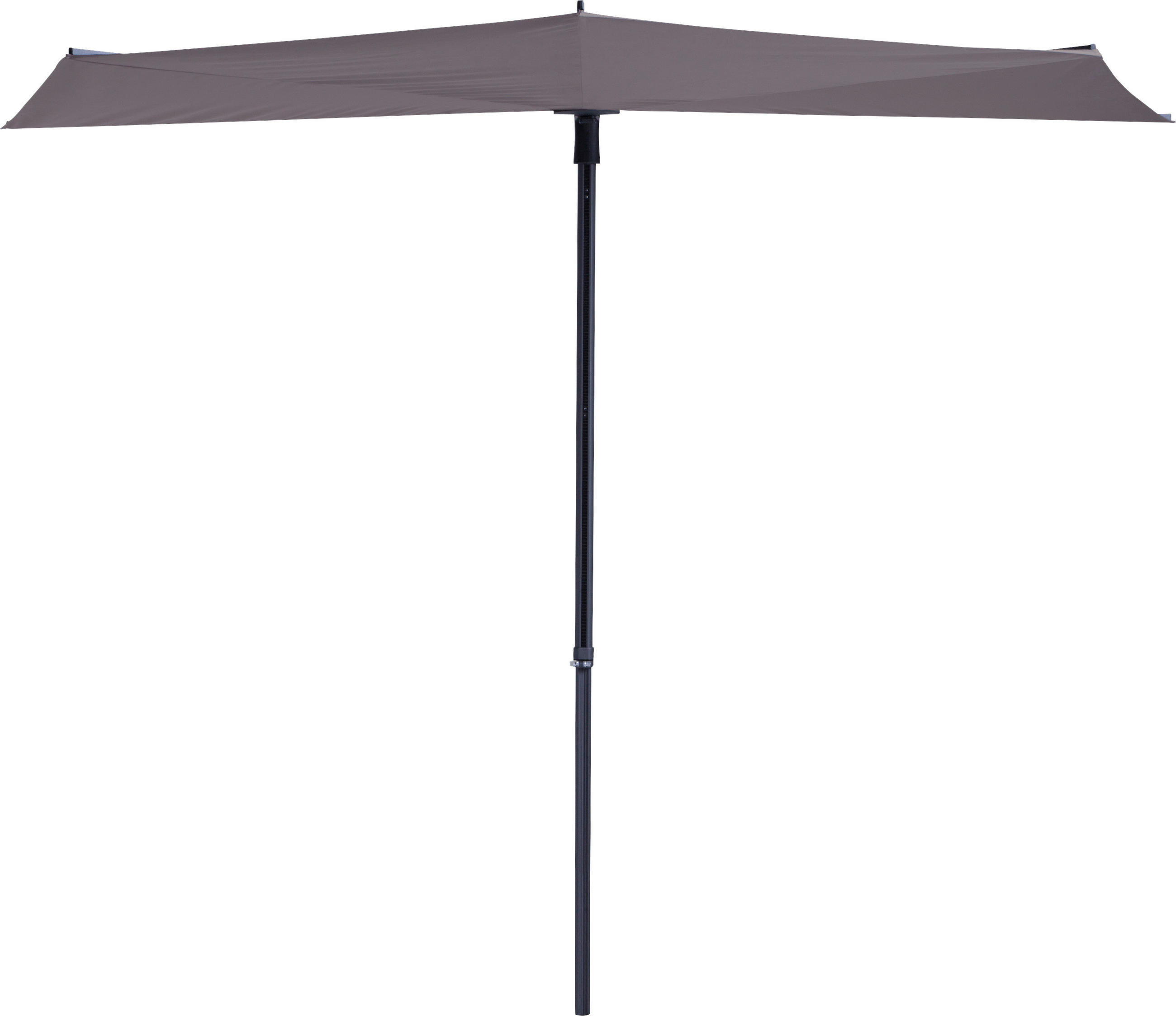 SONNENSCHIRM 270 cm Taupe  - Taupe/Schwarz, Basics, Textil/Metall (270/150cm)