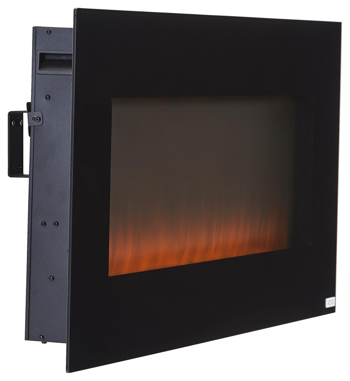 KAMIN ELEKTRIČNI - crna, Design, staklo/metal (107/50,8/12cm) - Xora