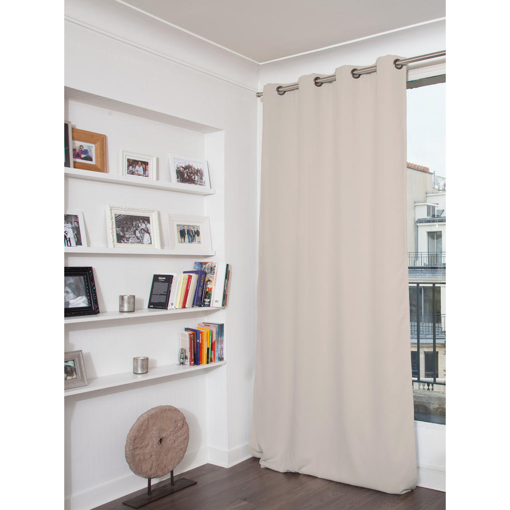 Thumbnail - Xxxl Lärmschutzvorhang, Hellgrau, Metall, Textil, Uni, 145x260 cm, Made in EU, Oeko-Tex® Standard 100, beliebig kürzbar,...