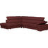 WOHNLANDSCHAFT in Leder Beere, Brombeere - Beere/Brombeere, Design, Leder/Metall (226/275cm) - Beldomo Premium WOHNLANDSCHAFT in Leder Beere, Brombeere - Beere/Brombeere, Design, Leder/Metall (226/275cm) - Beldomo Premium