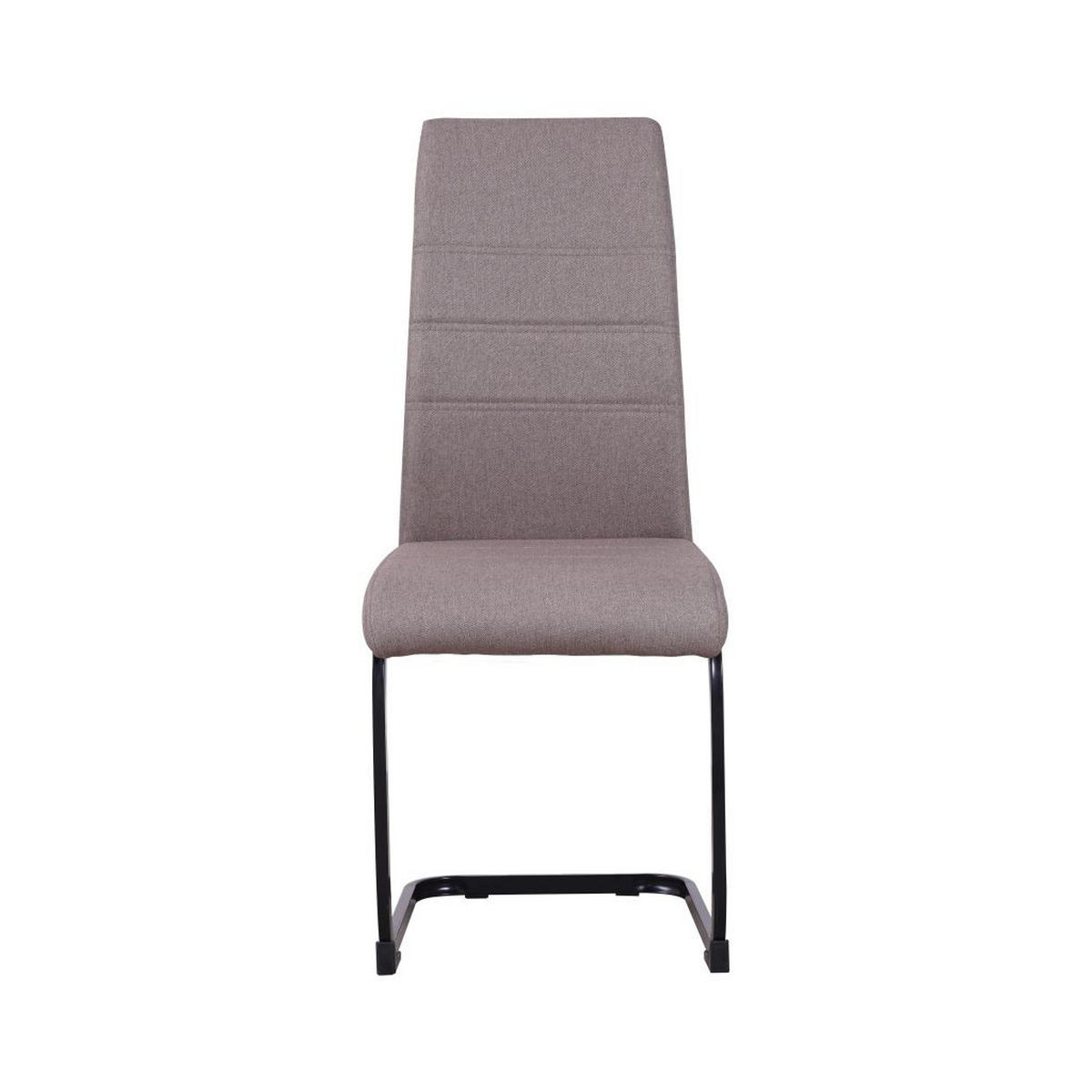 STOL, kovina, tekstil bež  - črna/bež, Moderno, kovina/tekstil (42/99/56cm) - Ti'me