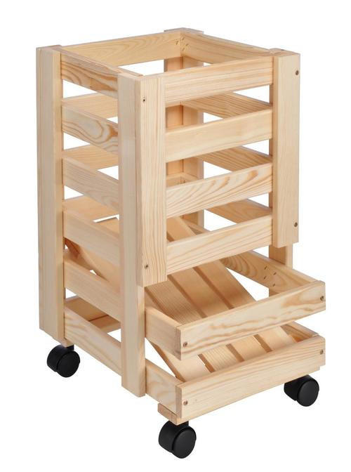 Kartoffel- und Obstkiste     - Basics, Holz (30/52,5/30cm)