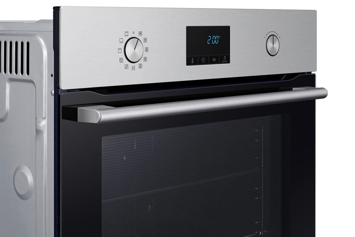 EINBAUBACKOFEN NV68A1170BS/OL  - Silberfarben/Schwarz, Design, Glas/Metall (59,5/59,5/57cm) - Samsung