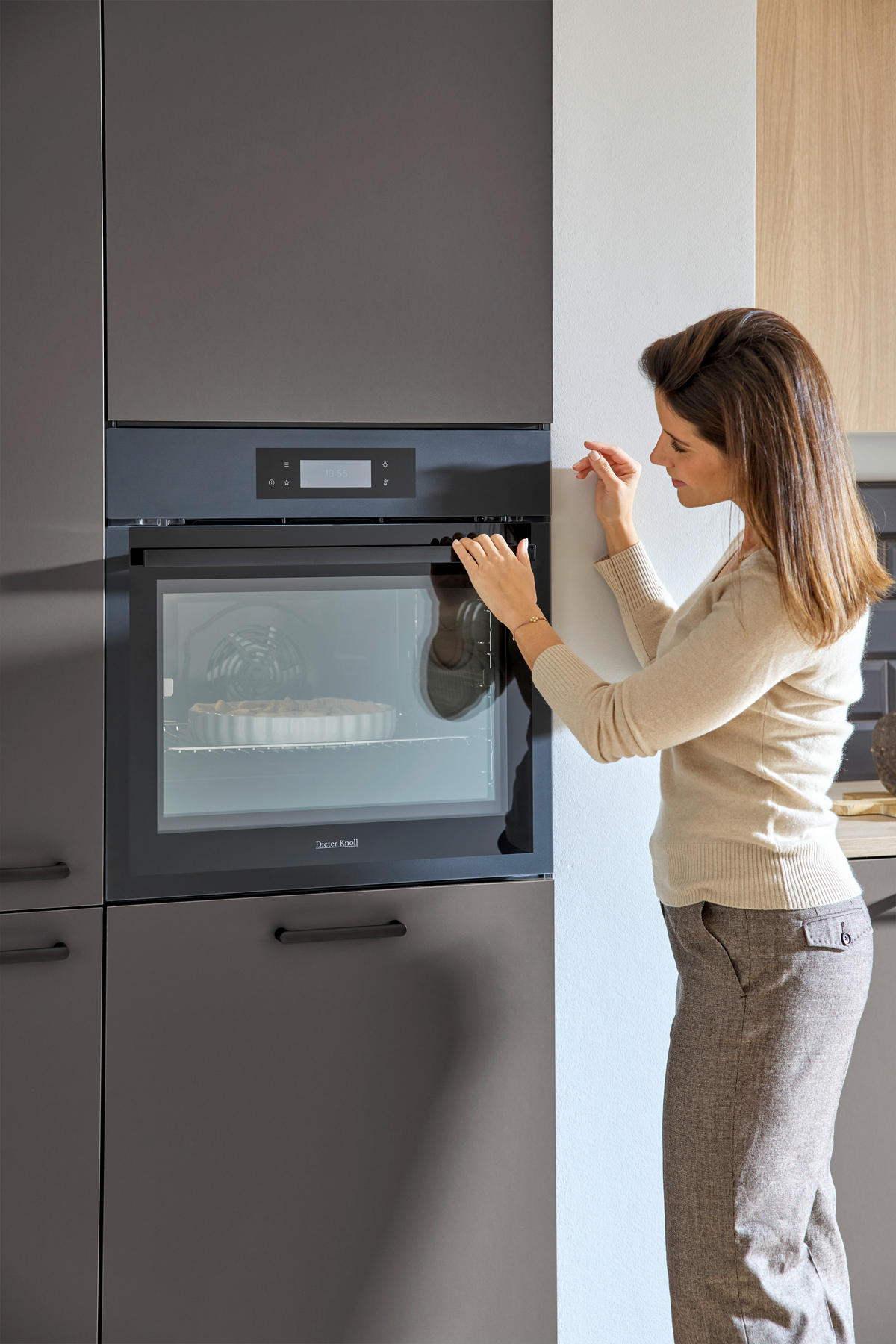 UGRADNA RERNA - crna, Osnovno, staklo/metal (59,4/59,4/56,9cm) - Dieter Knoll