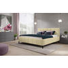 POLSTERBETT gepolstertes Kopfteil, Lattenrost Hellgrün 180/200 cm  - Schwarz/Naturfarben, Trend, Holz/Textil (180/200cm) - home24