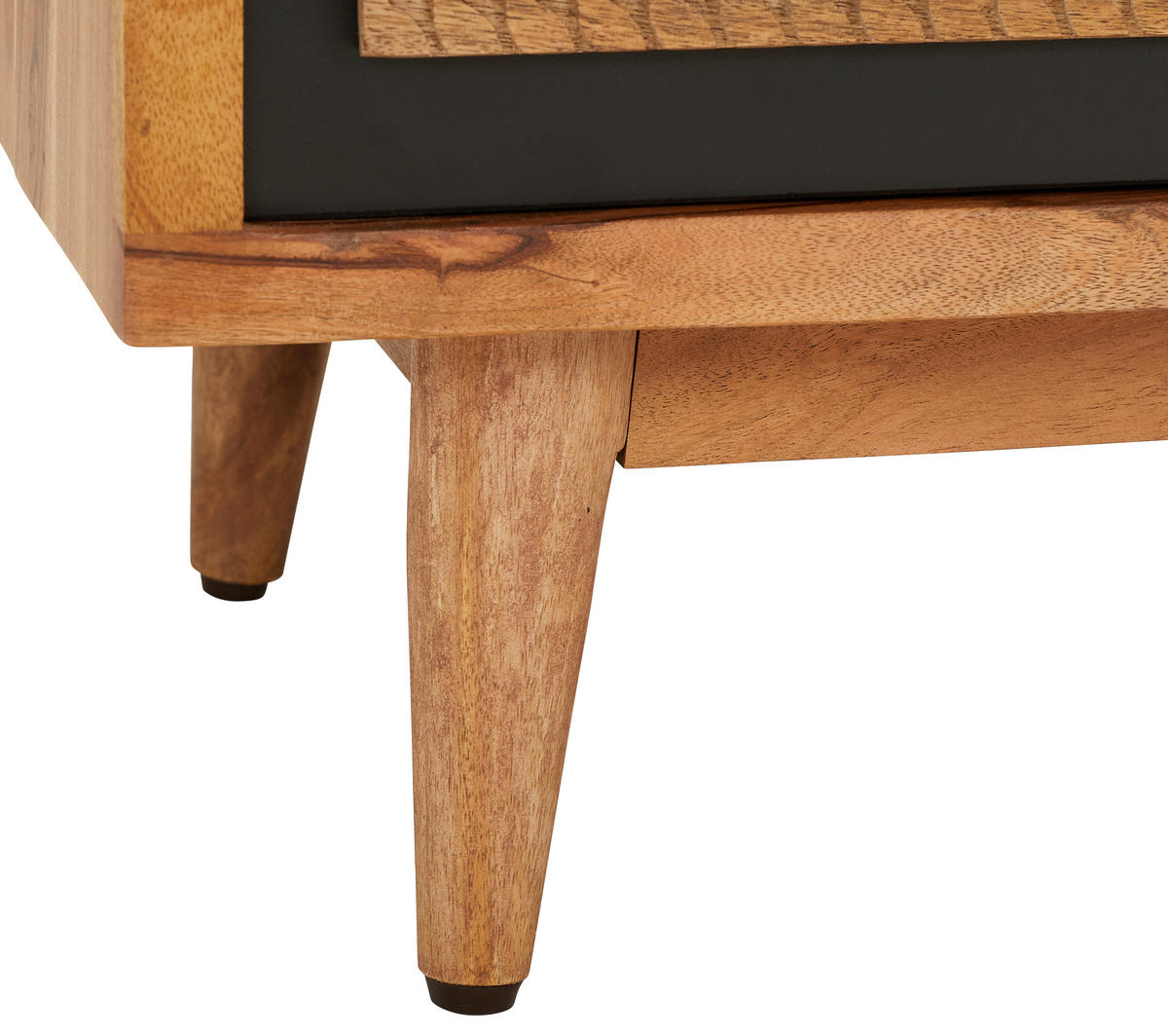 ŠIROKÁ KOMODA, akácia, mangové drevo, prírodná farba, 130/82/42 cm - viacfarebná/čierna, Modern, kov/drevo (130/82/42cm) - Livetastic