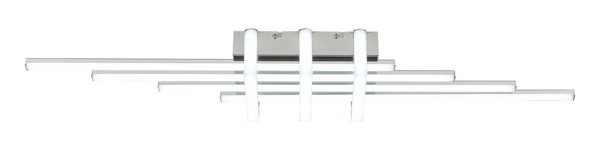 DECKENLEUCHTE    78/14/8 cm  - Chromfarben, Trend, Kunststoff/Metall (78/14/8cm) - Collett's Monde