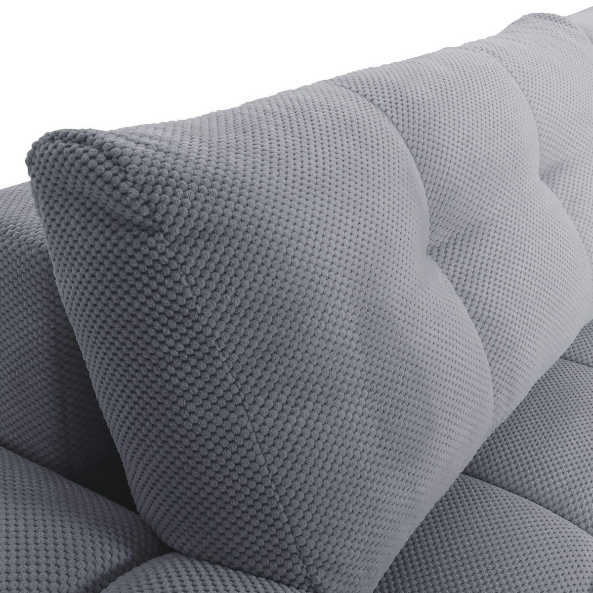 ROHOVÁ SEDACIA SÚPRAVA, textil, svetlosivá - čierna/svetlosivá, Konventionell, textil/plast (256/157cm) - Carryhome