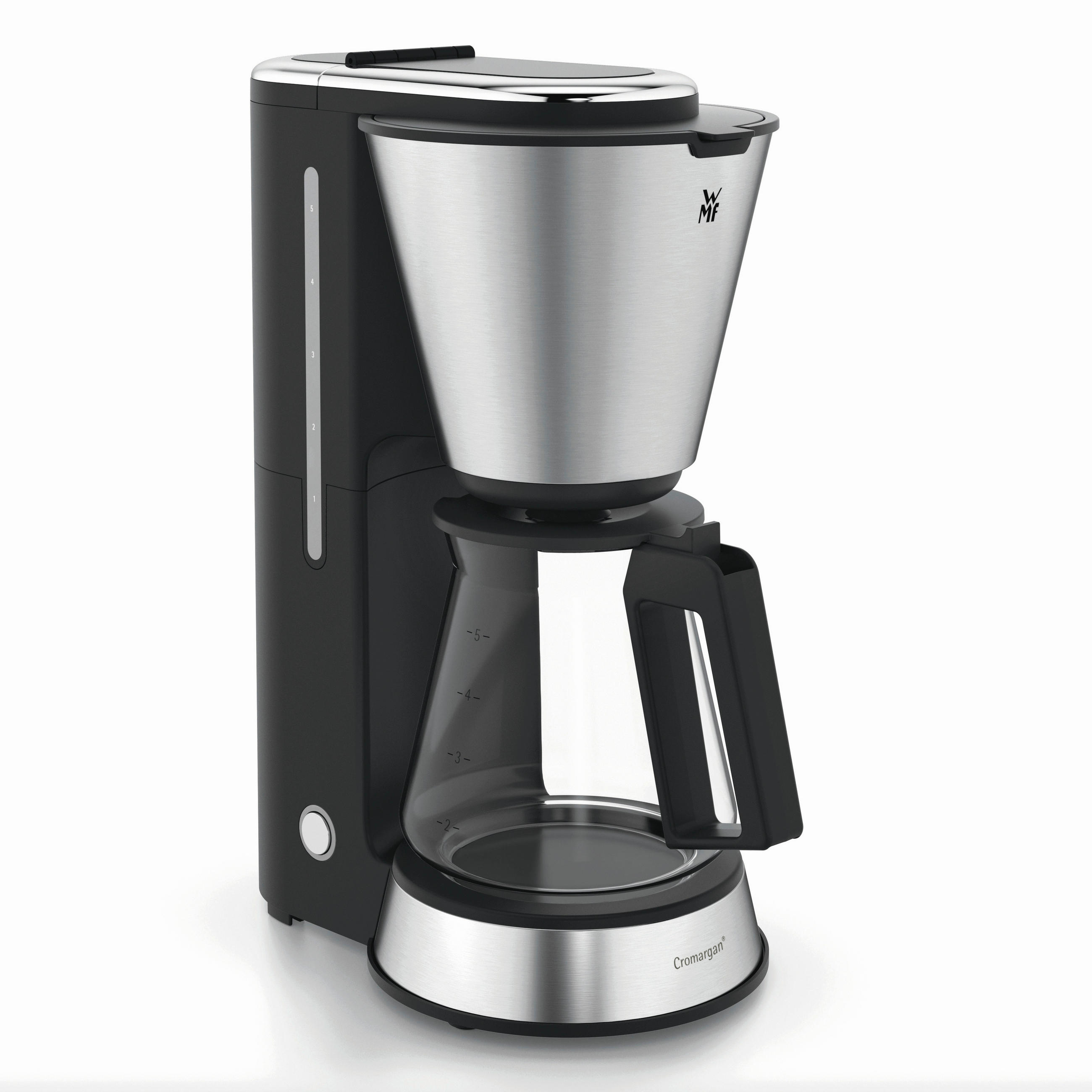 FILTERKAFFEEMASCHINE Aroma  - Silberfarben/Schwarz, Design, Glas/Metall (23/15/33cm) - WMF