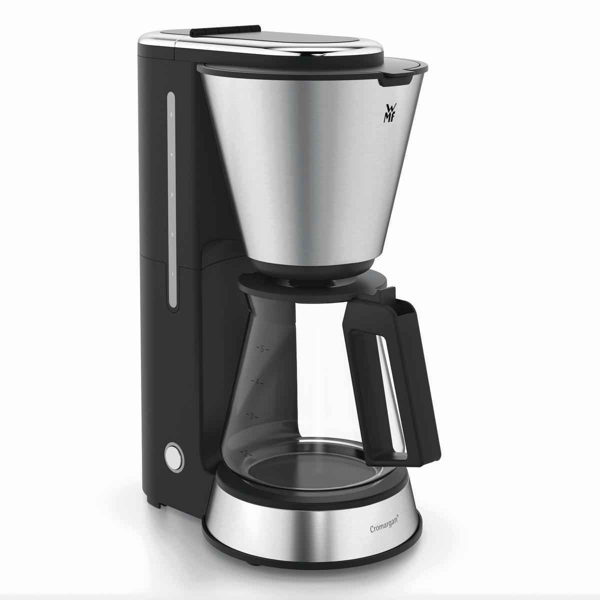 FILTERKAFFEEMASCHINE Aroma  - Silberfarben/Schwarz, Design, Glas/Metall (23/15/33cm) - WMF
