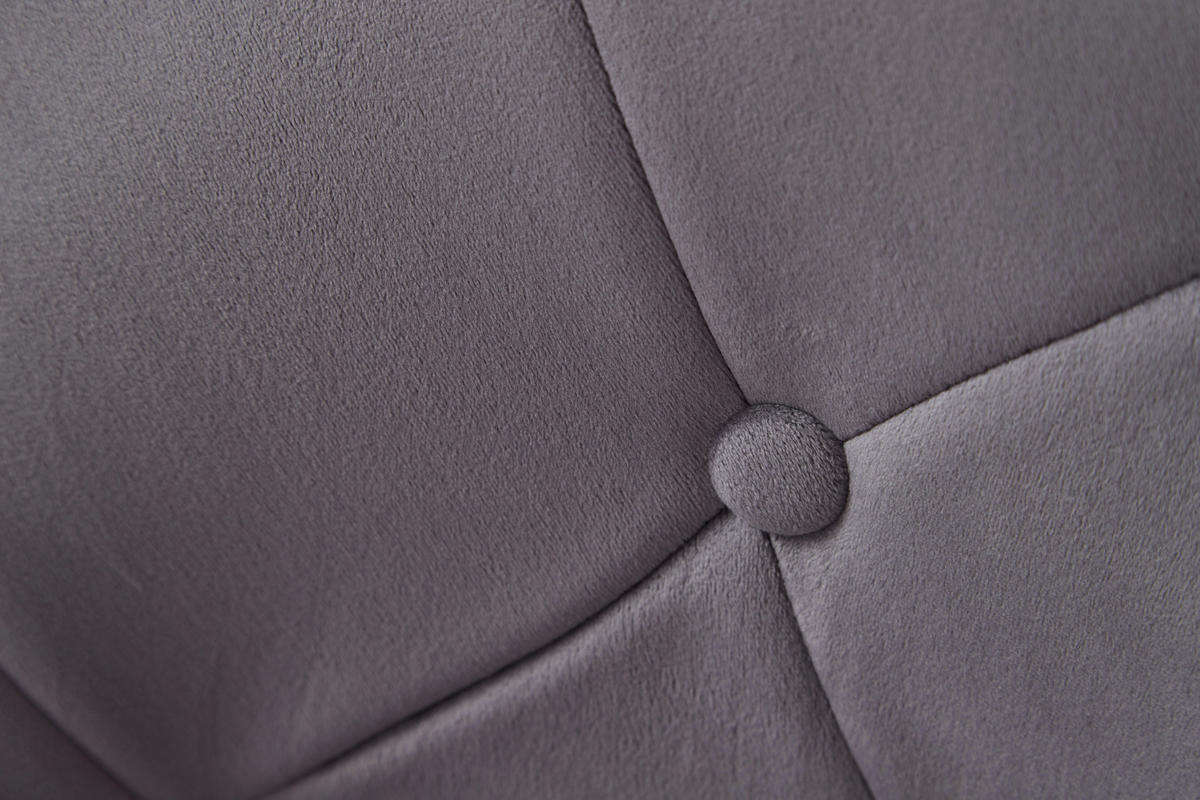 STUHL  in Samt  - Goldfarben/Grau, Konventionell (67/100/62cm) - MID.YOU