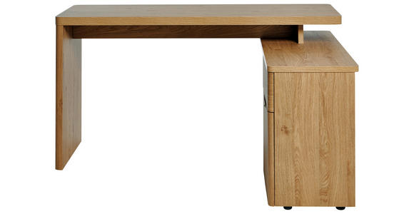ECKSCHREIBTISCH 140/117,5/77 cm in Eichefarben - Eichefarben, KONVENTIONELL, Holzwerkstoff (140/117,5/77cm) - Novel