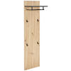GARDEROBENPANEEL  in 40/150/30 cm  - Schwarz/Eiche Artisan, Design, Holzwerkstoff (40/150/30cm) - Hom`in