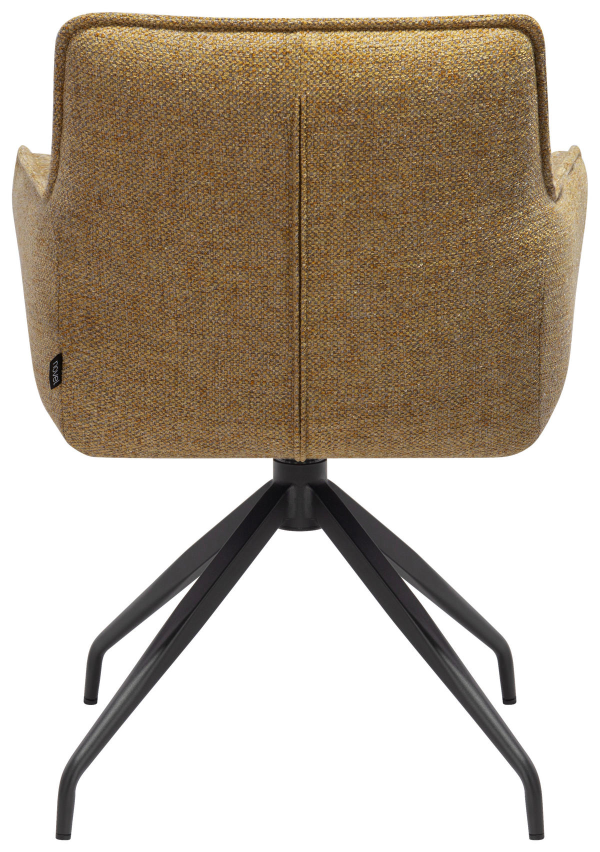 ŽIDLE S PODRUČKAMI, železo, mikrovlákno, žlutá - černá/žlutá, Design, kov/textil (63/84/62cm) - Novel