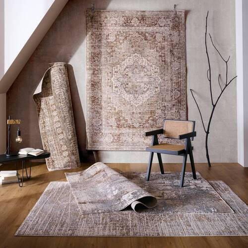 VÄVD MATTA 200/300 cm  - ljusgrå/cremefärgad, Lifestyle, textil (200/300cm) - Novel