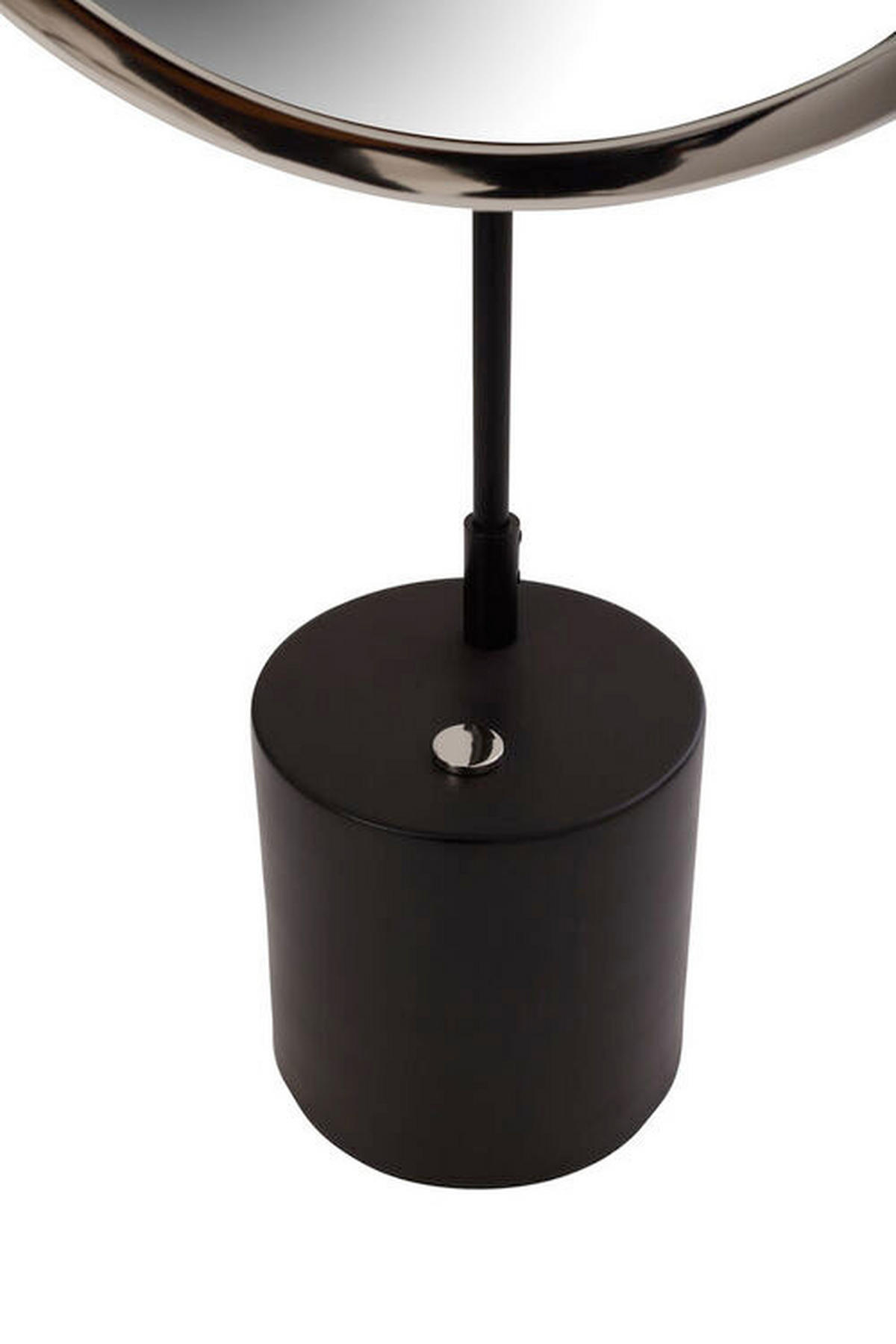 SCHMINKSPIEGEL 30/65/13 cm  - Silberfarben/Schwarz, MODERN, Glas/Metall (30/65/13cm) - Kayoom