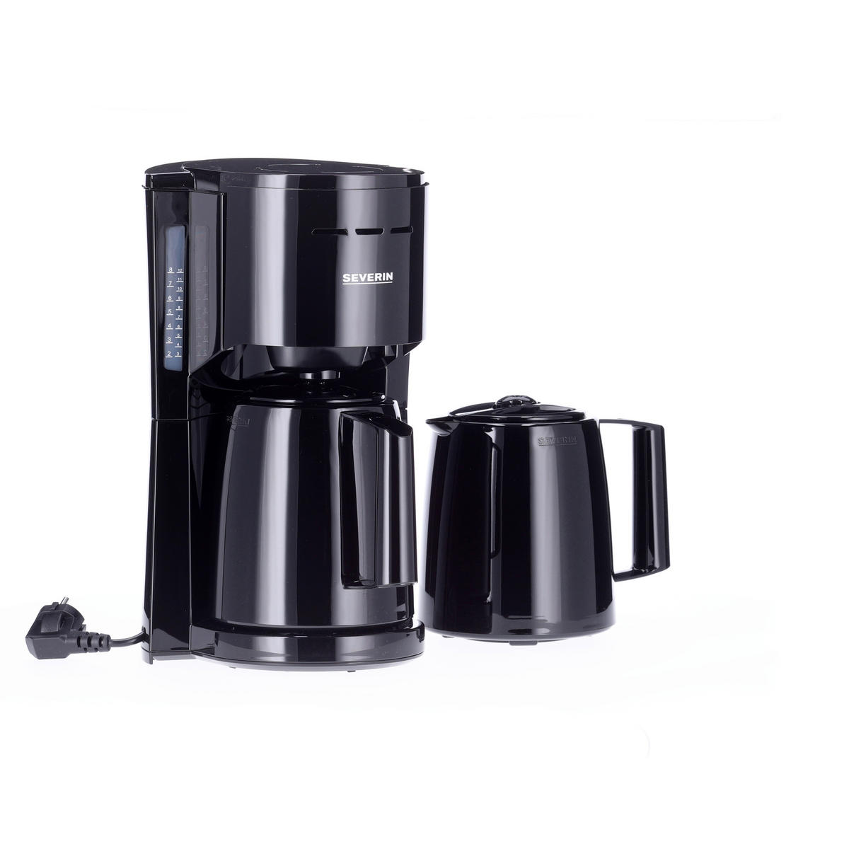 FILTERKAFFEEMASCHINE  - Schwarz, KONVENTIONELL, Kunststoff (38/36/11cm) - Severin