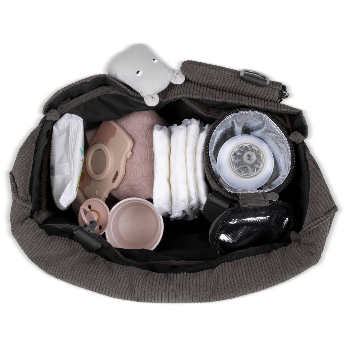 WICKELTASCHE Urban  - Dunkelgrau/Schwarz, Basics, Textil (16/32/29cm) - ABC Design