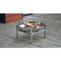 FEUERSCHALE SVENSKAV CUBE M 2093  - Edelstahlfarben, Basics, Metall (63/63/34,5cm)