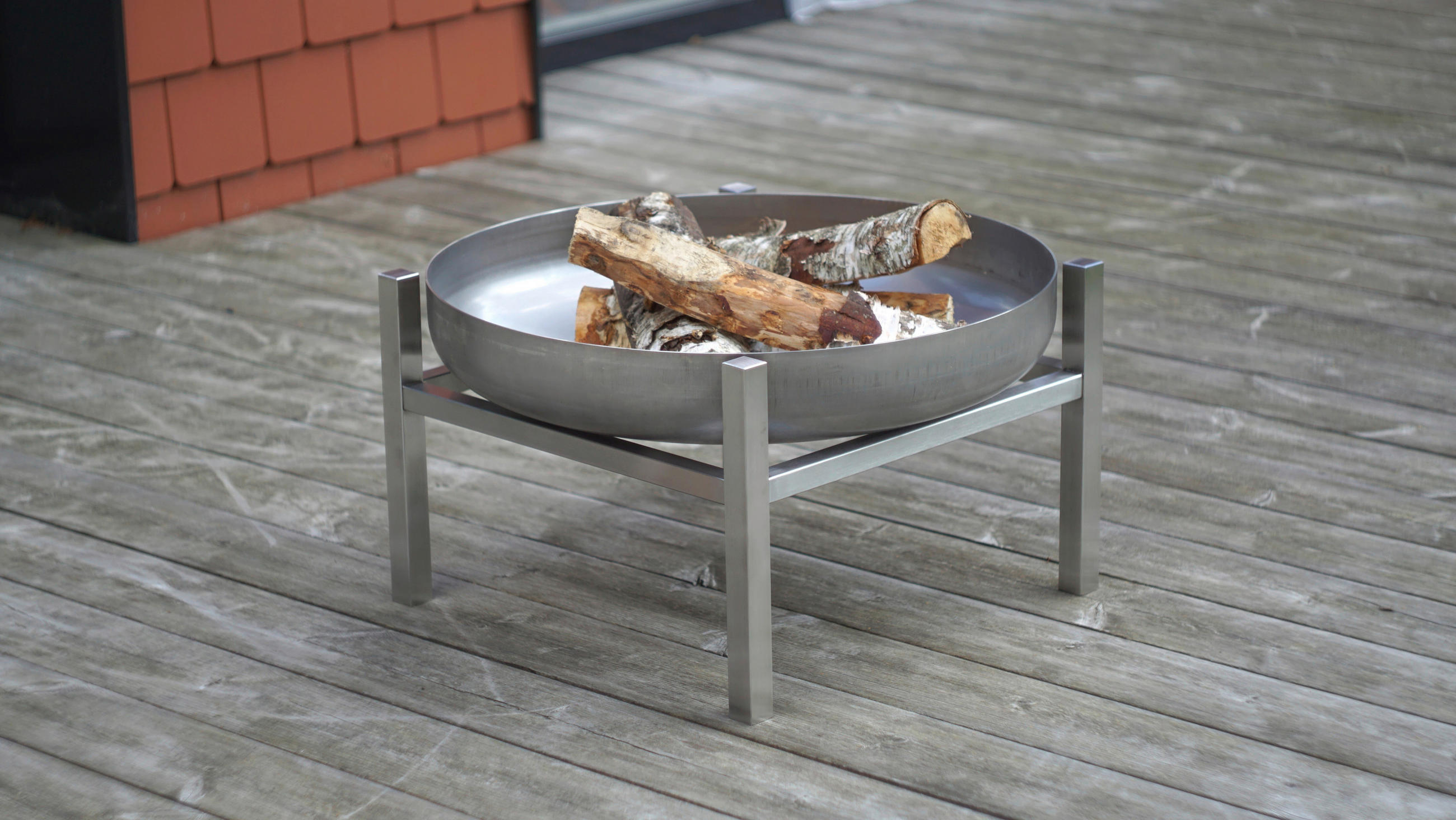 Feuerschale Cube M Edelstahl