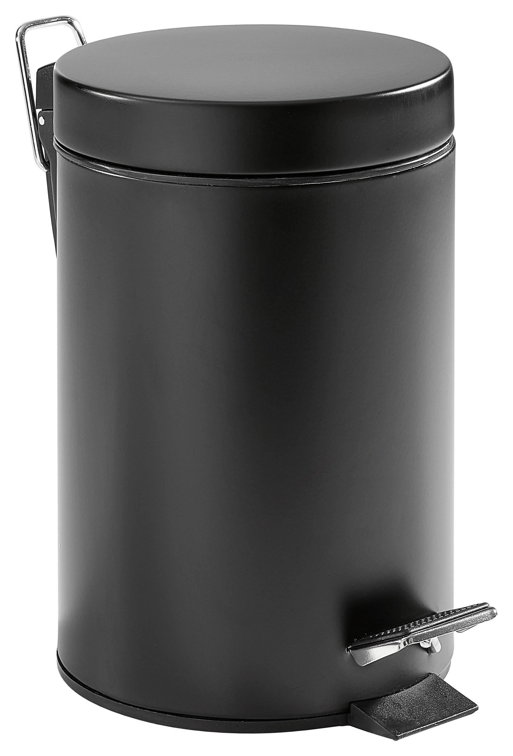 KOSMETIKEIMER Monaco 3 L  - Graphitfarben/Schwarz, Basics, Kunststoff/Metall (16/26cm) - Kela