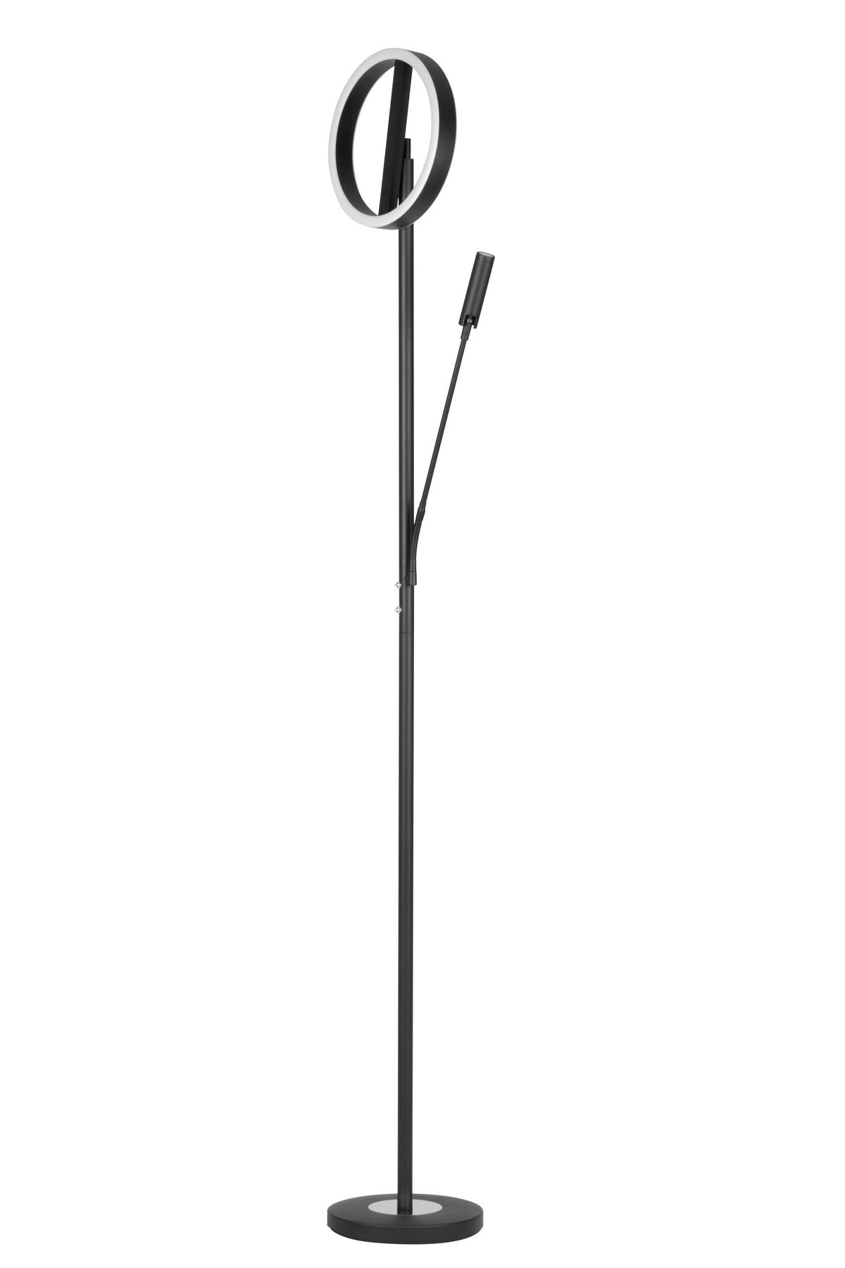 LED-DECKENFLUTER 28/180 cm    - Schwarz/Weiß, Design, Kunststoff/Metall (28/180cm) - Novel