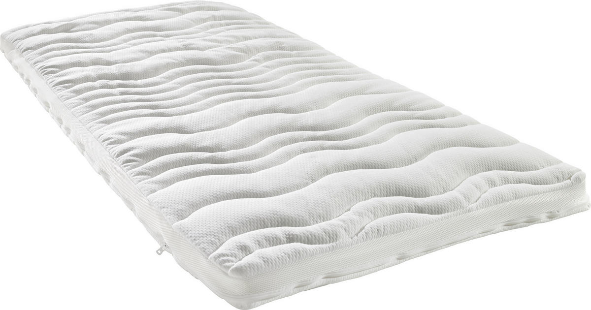 TOPPER 100/200 cm Höhe ca. 5 cm  - Weiss, Basics, Textil (100/200cm) - Sleeptex