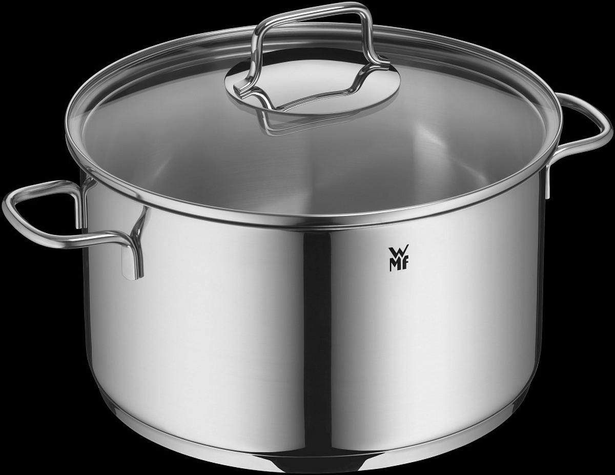 KOCHTOPFSET 4-teilig  - Edelstahlfarben, Design, Glas/Metall - WMF