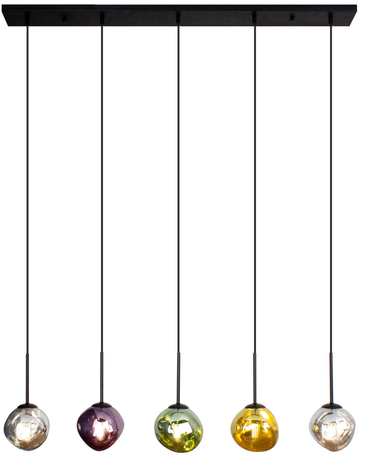HÄNGELEUCHTE Canopus 115/15/150 cm   - Multicolor, Basics, Glas (115/15/150cm)