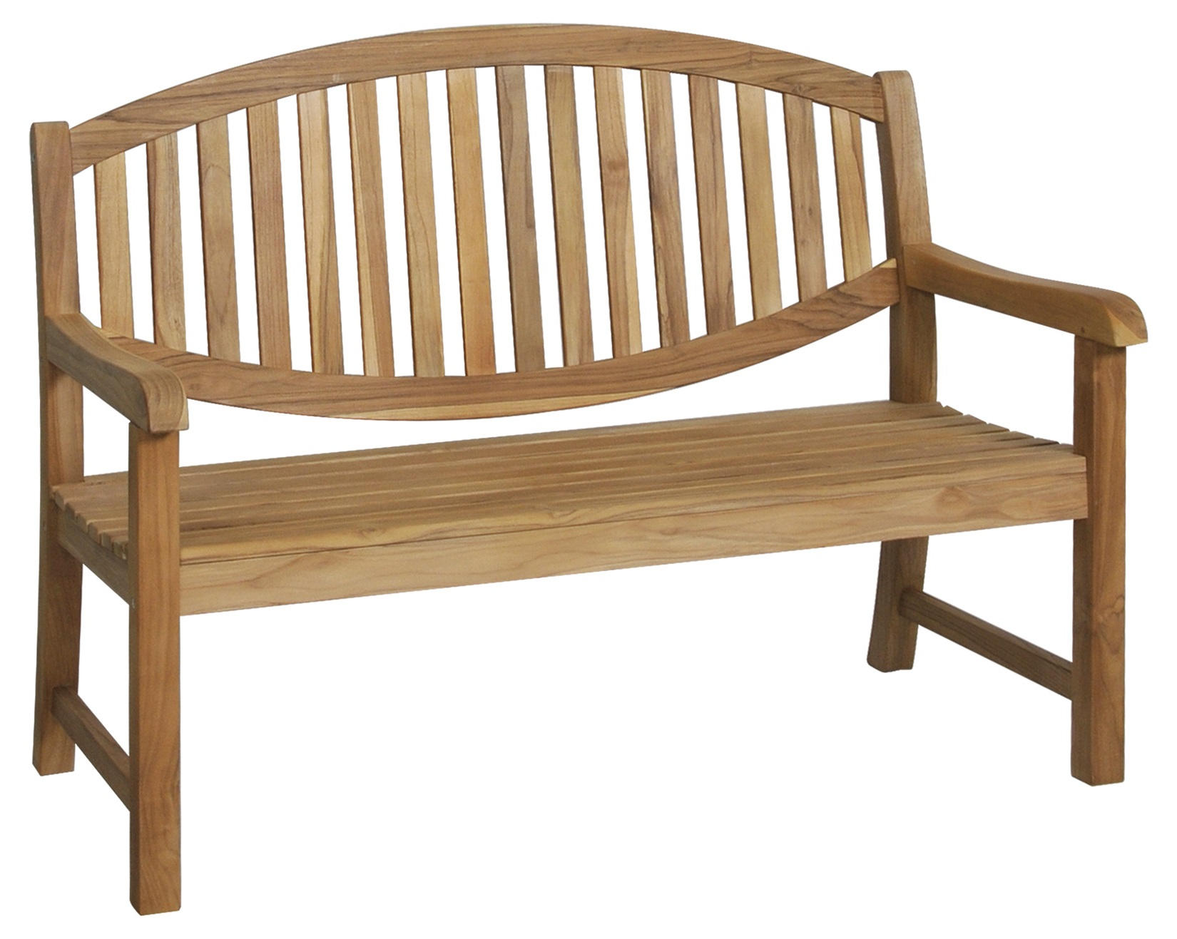GARTENBANK 130/100/56 cm Teakholz Edelstahl - Teakfarben, LIFESTYLE, Holz/Metall (130/100/56cm) - Zebra