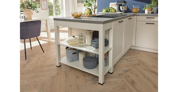 EINBAUKÜCHE   - Weiß, LIFESTYLE, Holzwerkstoff - Novel