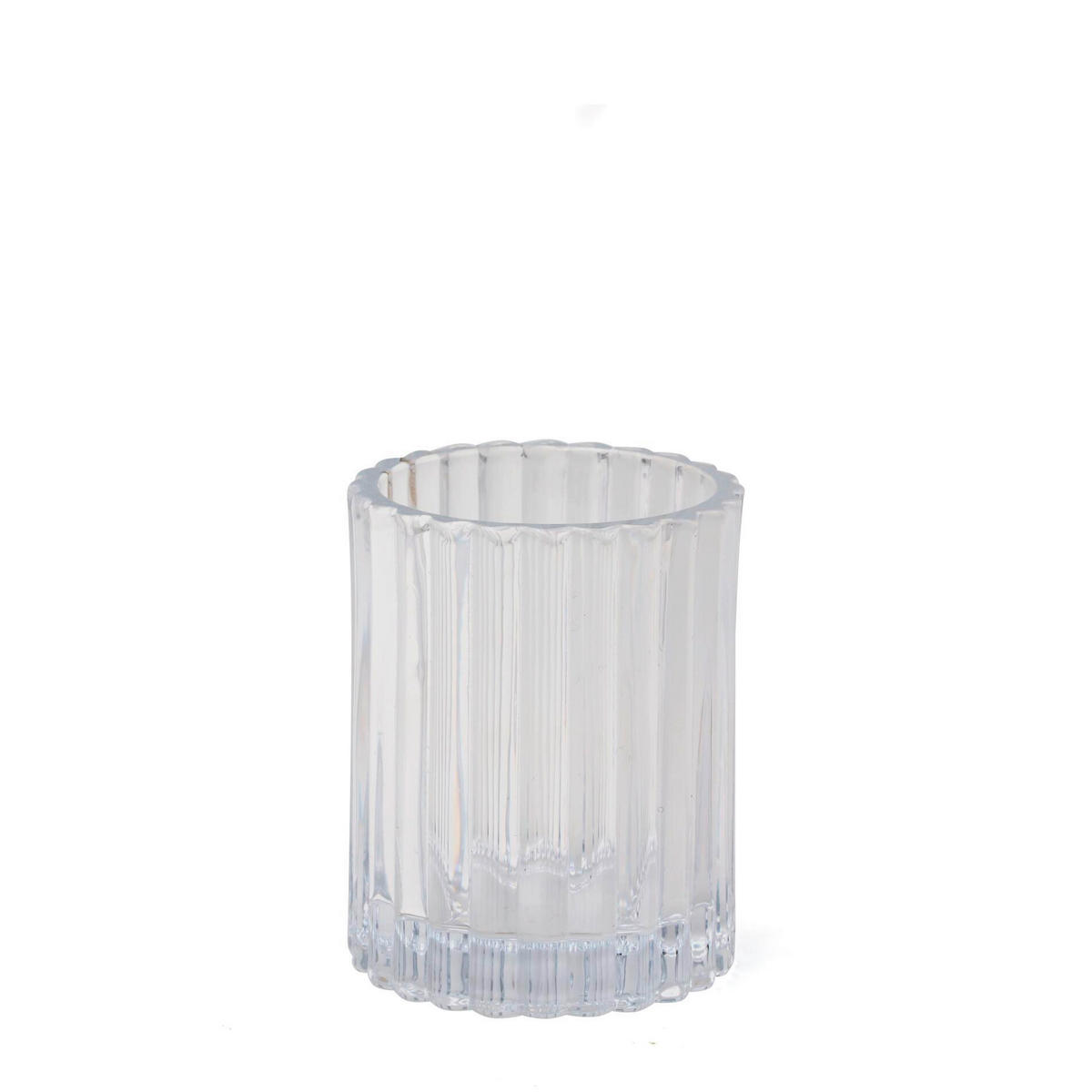 ZAHNPUTZBECHER Glas  - Transparent, Basics, Glas (7/9/7cm) - Sadena
